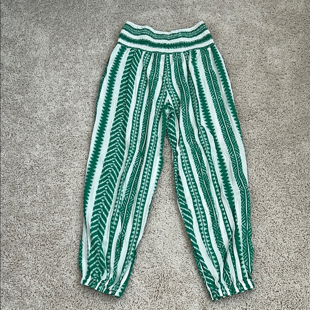 Green Striped  Bottoms, very soft, thin & comfy never worn